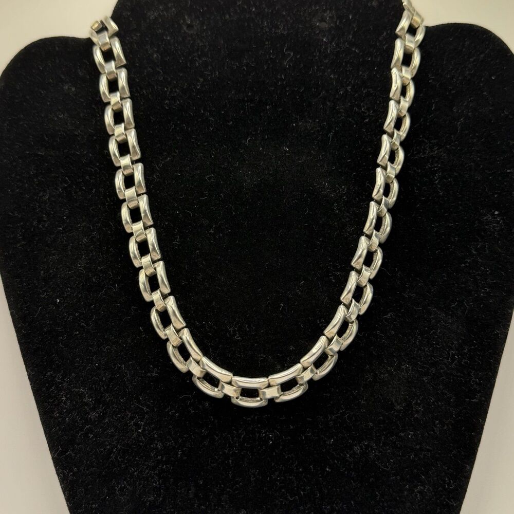 925 Sterling Silver Heavy Mariner Anchor Link Chain Necklace 18" 74.5g